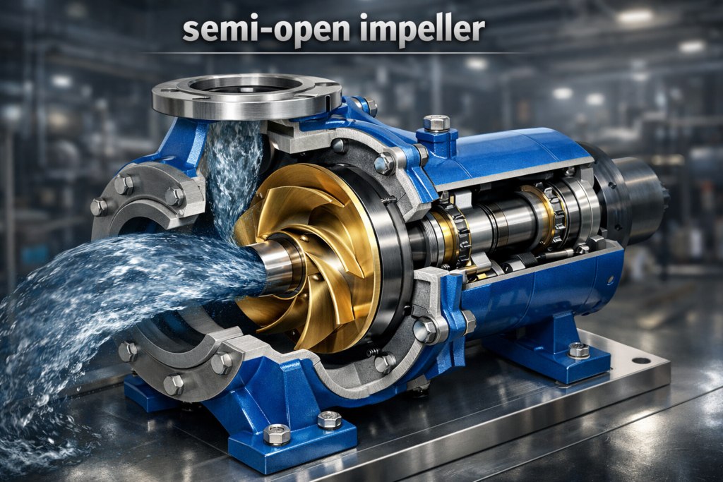 Centrifugal pumps impeller - Semi-open impeller