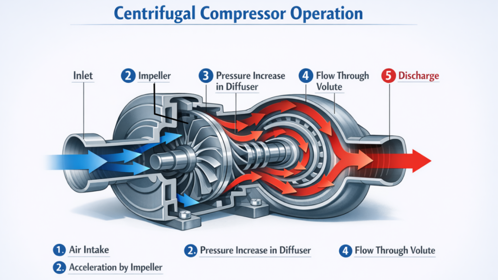 Centrifugal Compressor - How a Centrifugal Compressor Works