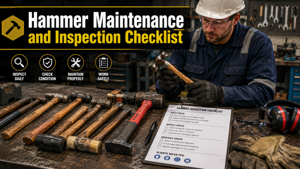 Hammers - Hammer Maintenance and Inspection Checklist