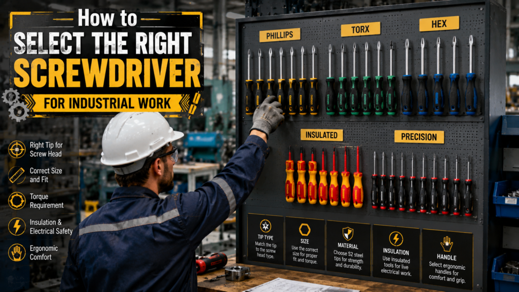 Screw driver - How to Select the Right Screwdriver for Industrial Work