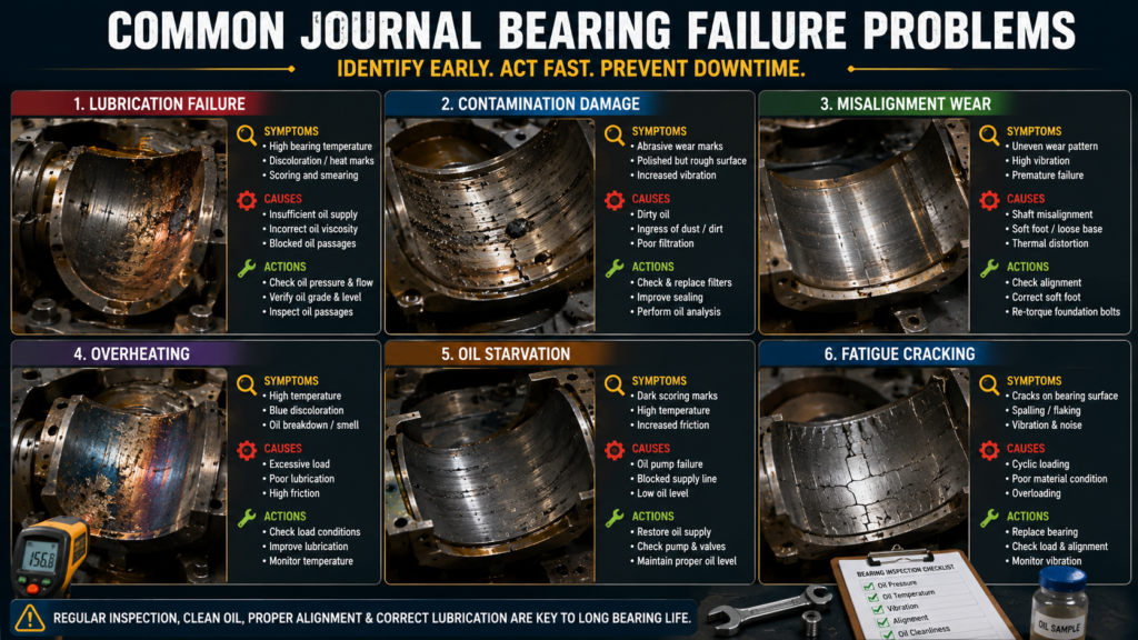 Journal bearings - Common Journal Bearing Failure Problems