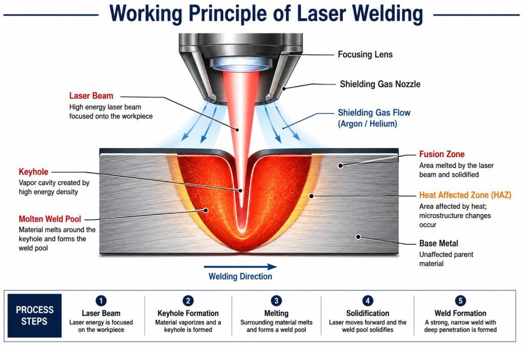 Laser welding - Working Principle of Laser Welding
